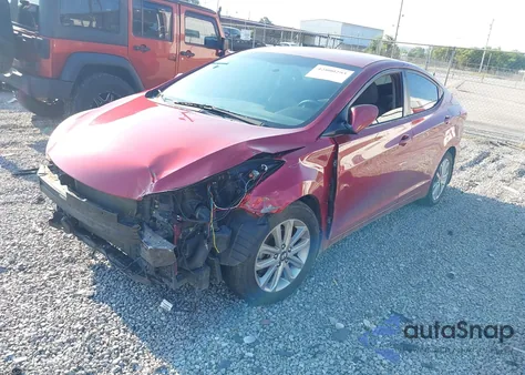 2016 Hyundai Elantra Se из США, поврежденный, VIN 5NPDH4AE0GH660760